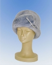 женская шляпа из норки цвет серо голубой, шапки, головные уборы 