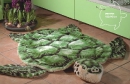 морская черепаха - коврик из искусственного меха, меховые изделия, аксессуары