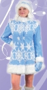 новогодний (карнавальный) костюм снегурочки для взрослых из искусственного меха